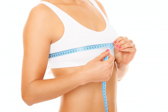 Measure breast size with one centimeter